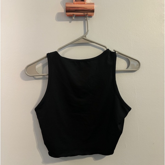 Black cropped athletic City of Los Angeles baby tee - Picture 3 of 3